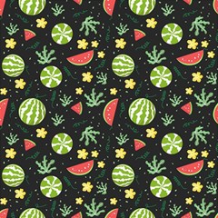 Watermelon Berries Patterns Pattern Play Mat (rectangle) by uniart180623