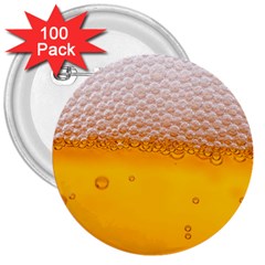 Beer Texture Liquid Bubbles 3  Buttons (100 Pack)  by uniart180623