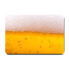 Beer Texture Liquid Bubbles Small Doormat by uniart180623