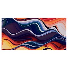 Wave Of Abstract Colors Banner And Sign 8  X 4  by uniart180623