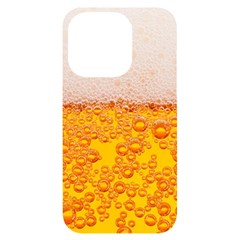 Beer Texture Drinks Texture Iphone 14 Pro Black Uv Print Case by uniart180623