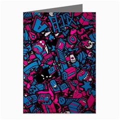 Grafitti Graffiti Abstract Artwork Digital Greeting Cards (pkg Of 8) by uniart180623