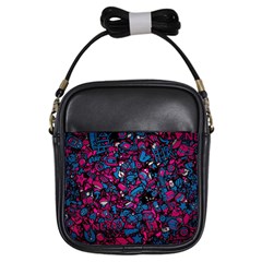 Grafitti Graffiti Abstract Artwork Digital Girls Sling Bag by uniart180623