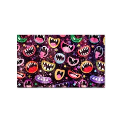 Funny Monster Mouths Sticker (rectangular) by uniart180623