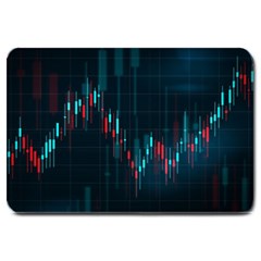 Flag Patterns On Forex Charts Large Doormat by uniart180623