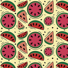 Watermelon Pattern Slices Fruit Play Mat (square) by uniart180623