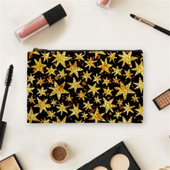 Shiny Glitter Stars Cosmetic Bag (medium) by uniart180623