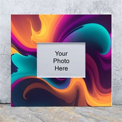 Abstract Colorful Waves Painting White Wall Photo Frame 5  X 7  by Simbadda