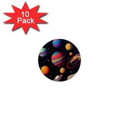 Planet Star Fantasy 1  Mini Magnet (10 Pack)  by Simbadda