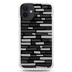 Black And Grey Wall Iphone 12 Mini Tpu Uv Print Case	 by ConteMonfrey