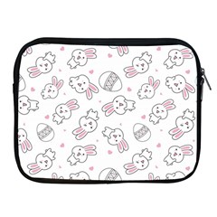 Cute Pattern With Easter Bunny Egg Apple Ipad 2/3/4 Zipper Cases by Simbadda