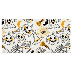 Funny Hand Drawn Halloween Pattern Banner And Sign 4  X 2  by Simbadda