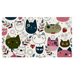 Pattern With Cute Cat Heads Banner And Sign 7  X 4  by Simbadda