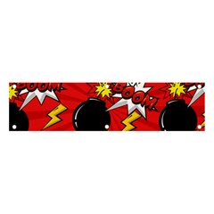 Pop Art Comic Pattern Bomb Boom Explosion Background Banner And Sign 4  X 1  by Simbadda