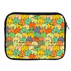 Seamless Pattern With Doodle Bunny Apple Ipad 2/3/4 Zipper Cases by Simbadda