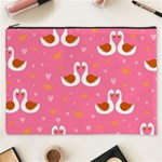 Swan Pattern Elegant Style Cosmetic Bag (XXXL) Front