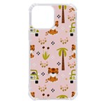 Cute Tiger Car Safari Seamless Pattern iPhone 13 Pro Max TPU UV Print Case Front