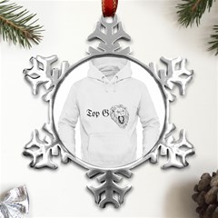 (2)dx Hoodie  Metal Small Snowflake Ornament by Alldesigners