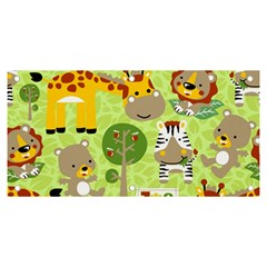 Funny Animals Cartoon Banner And Sign 6  X 3  by Simbadda