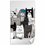 Cute Cat Hand Drawn Cartoon Style Canvas 40  x 72  39.28 x69.23  Canvas - 1