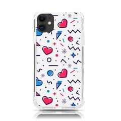 Hearts-seamless-pattern-memphis-style Iphone 11 Tpu Uv Print Case by Simbadda