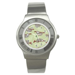 Sloths-pattern-design Stainless Steel Watch by Simbadda