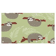 Sloths-pattern-design Banner And Sign 7  X 4  by Simbadda