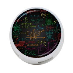 Mathematical-colorful-formulas-drawn-by-hand-black-chalkboard 4-port Usb Hub (two Sides) by Simbadda