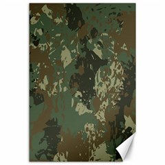 Camouflage-splatters-background Canvas 24  X 36  by Simbadda