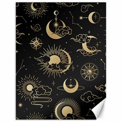 Asian Seamless Pattern With Clouds Moon Sun Stars Vector Collection Oriental Chinese Japanese Korean Canvas 12  X 16  by Grandong