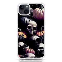 Halloween Party Skulls, Demonic Pumpkins Pattern Iphone 14 Plus Tpu Uv Print Case by Casemiro