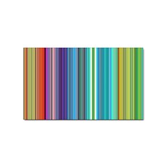 Color Stripes Sticker Rectangular (10 Pack) by Proyonanggan