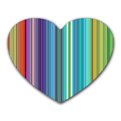 Color Stripes Heart Mousepad by Proyonanggan