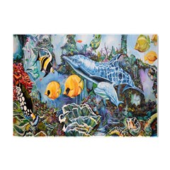 Colorful Aquatic Life Wall Mural Crystal Sticker (a4) by Proyonanggan