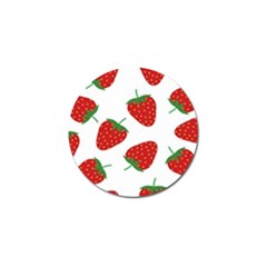 Seamless Pattern Fresh Strawberry Golf Ball Marker (10 Pack) by Bangk1t