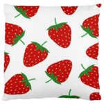 Seamless Pattern Fresh Strawberry Large Cushion Case (Two Sides) Front