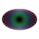 Abstract Patterns Oval Magnet Front