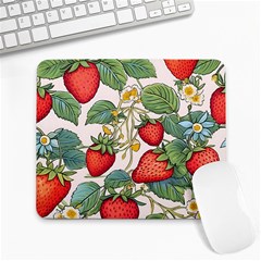 Strawberry Fruit Large Mousepad by Amaryn4rt