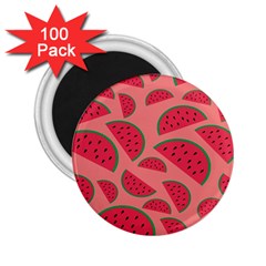 Watermelon Red Food Fruit Healthy Summer Fresh 2 25  Magnets (100 Pack)  by pakminggu