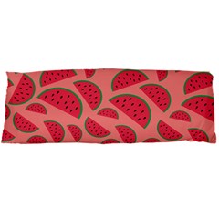 Watermelon Red Food Fruit Healthy Summer Fresh Body Pillow Case Dakimakura (two Sides) by pakminggu