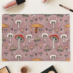 Mushrooms Autumn Fall Pattern Seamless Decorative Cosmetic Bag (xxl) by pakminggu