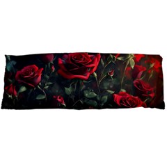 Rose Flower Plant Red Body Pillow Case Dakimakura (two Sides) by Ravend