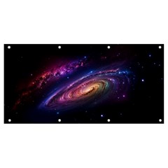 Universe Space Star Rainbow Banner And Sign 8  X 4  by Ravend