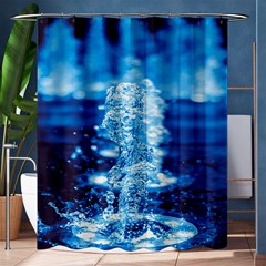 Water Blue Wallpaper Shower Curtain 60  X 72  (medium)  by artworkshop