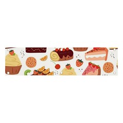 Dessert And Cake For Food Pattern Banner And Sign 4  X 1  by Grandong