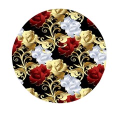 Roses Seamless Pattern Mini Round Pill Box (pack Of 3) by Grandong