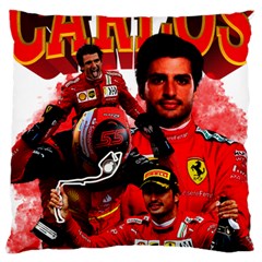 Carlos Sainz Large Premium Plush Fleece Cushion Case (two Sides) by Boster123