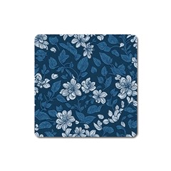 Pattern Flowers Design Nature Square Magnet by Grandong