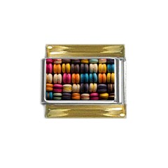 Macaroon Sweet Treat Gold Trim Italian Charm (9mm) by Grandong