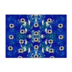 Oilpainting Blue Flowers In The Peaceful Night Sticker A4 (100 Pack) by pepitasart